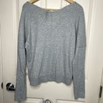 Bobi Los Angeles V Neck Long Sleeve Tee (Heather Gray) - Medium Photo 5