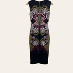 Ted Baker  London Zyta Navy Blue Tapestry Floral Sleeveless Sheath Dress Sz 4 Photo 4