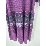 Vermont Country Store Floral Midi Dress Purple 2X Pockets Peasant Boho Prairie Photo 2