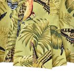 Muse Linen Sequined Parakeets & Butterflies Straight Skirt Green Size 14 Photo 12