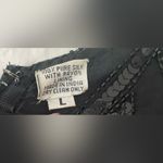 Vintage Black Bleaded 100% silk lined long sleeve cocktail dress/tunic; size M Size M Photo 2