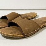 Margaritaville Womens Negril Tan Leather Slides Slip On Sandals~10~  Photo 0