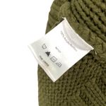 Venus Olive Green Chunky Cable Knit Sweater Dress Cowl Neck Photo 10