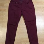 a.n.a New Approach Women’s Red Skinny Ankle Jeans Photo 0