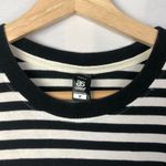ASOS Black & White Stripe Swimming With Bears Crew Neck T-Shirt M Photo 3