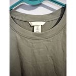 H&M Women's Olive Green T Shirt Dress 100% Cotton Size M Photo 1