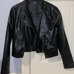 SheIn Black Leather Jacket Photo 0