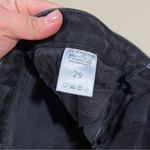 Just Black NWT  Denim The Vintage Straight size 29 black ankle cropped raw hem Photo 8