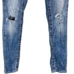 Arizona Jeans Womens 15 Medium Wash Distressed High Rise Straight Leg Streetwear Photo 2