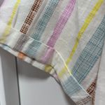 Roxy  Beach Nostalgia Top NWT size Small Striped Button Up Short Sleeve Blouse Photo 5