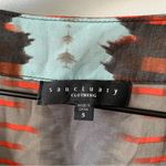 Sanctuary High Low V-Neck Sequin Neckline Sleeveless Tank Top Blouse Multicolor Photo 5