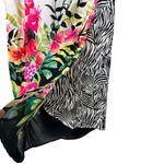 Johnny Was  Rayon Wrap MIDI Skirt Floral Zebra Print pockets Size XS Photo 5