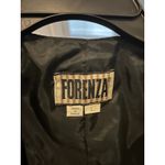 Forenza Leather Vest Double Breasted Career Party Vest Black Size L Photo 1