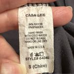 Casa Lee Gray Tie Detail Maxi Dress Beach Swim Bathing Suit Coverup Small Photo 7