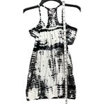 Hard Tail Forever Y2K Tank Top Small Black White Tie Dye Racerback Sporty Tennis Photo 7