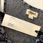 L'Agence  Drew Racerback Tank Love Print Knit Gray Black S Photo 3