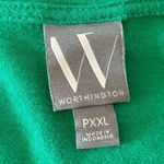 Worthington  Green Puffy Sleeve Shirt Photo 2