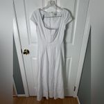 STAUD  Short Sleeve Wells Dress in White 6 Photo 2