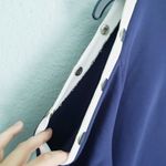 Revolve Honey Punch Navy And White Stripe Snap Sleeve Sweater Photo 1