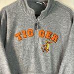 Disney Gray Fleece Soft fuzzy Tigger 3/4 zip Pullover Size XL Photo 1