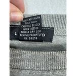 Limited Y2K Solid Gray Long Sleeve Crewneck‎ Pullover Top Size Medium Photo 5