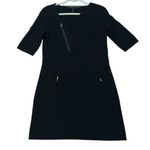 BCBGeneration BCBGMaxazria “GENIE” lambswool sweater dress XS black roll-tab sleeve Photo 0