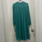 Anthropologie  Saturday Sunday Teal Long Sleeve Button Down Shirt Dress Sz XS Photo 7