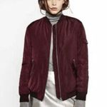 ZARA trafalulc outerwear XL burgundy coat nice Photo 0
