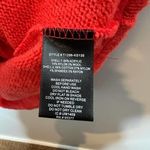 Sanctuary orange & cream lace pull over long sleeve crew neck sweater small Photo 5