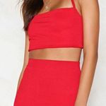 Nasty Gal Red Two Piece Dress Photo 0