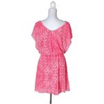 Speechless Pink Casual Blouson Aztec Geometric Print Medium Speecheless Dress Photo 3