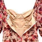 For Love & Lemons Evie Corset Maxi Dress in Tea Rose Pink Cottagecore Size S Photo 6