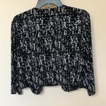 Jessica Howard  Shrug Cardigan 18W Black & White Dressy Silver Sequins Cropped Photo 1