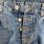 ANINE BING  Exposed Button Fly Mid Rise Slim Jeans Medium Blue Wash Size 26 | 2 Photo 4