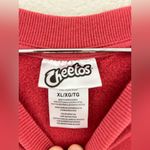 Cheetos Sweatshirt XL Red Graphic Print Fleece Flamin' Hot Chester Cheetah Photo 5