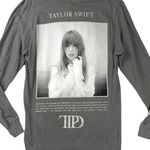 Taylor Swift  The Tortured Poets Dept Gray White Concert Tour Sweatshirt Top Sz S Photo 0
