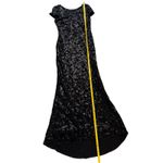 Calvin Klein  Black Sequin Gown Evening Dress Formal Party Pageant Prom Size 6‎ Photo 5