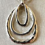 Dana Buchman silver tone triple teardrop pendant necklace Photo 1
