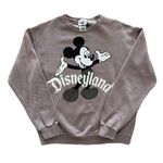 Disney Unisex Disneyland Parks Vintage Classic Mickey Grey Crewneck Sweatshirt Size M Photo 0