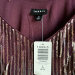 Torrid NWT  Mini‎ Sequin Fringe Dress Sleeveless Sz Sz Purple Party NYE Photo 3