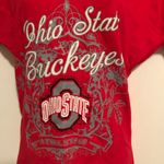 Ohio State Buckeyes Bling Logo Shirt Red Photo 1