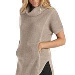 UGG  Taupe Tan Selby Cable Knit Turtleneck Tunic Sweater Mini Dress size Medium Photo 0