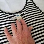 Old Navy Dress High Neck Black and White Stripe A-Line Tank Dress Womens Size XS Photo 7