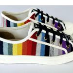Christian Dior Canvas Rainbow Walk'N'Dior Low Top Sneakers 40 Multicolor Ladies Photo 1