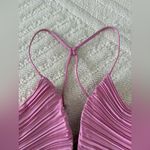 ALC Frank A.L.C. Pink Backless Pleated Dress 4 Photo 6