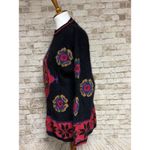 Rafaella Rafaela Vitg Women’s M Angora Blend Fuzzy Soft Sweater Black Red Lambswool Photo 1