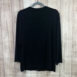 Chico's  Travelers Black Open Front Cardigan Shirt Photo 5