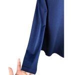 Susana Monaco  Jersey Blouse Long Sleeve V-Neck Top Midnight (Blue) Tunic XS NWT Photo 4