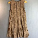 Old Navy  Animal Print Sleeveless Tiered Babydoll Mini Dress Size M Boho Leopard Photo 1