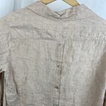 Sigrid Olsen  100% Linen Long Sleeve Button Up Blouse Top M Photo 2